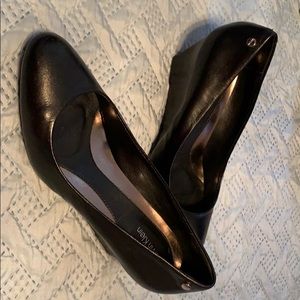 Leather Calvin Klein wedges. Like new